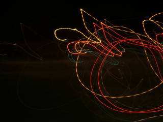 Blurry light painting swirl black - a blurry photo free wallpaper for desktop