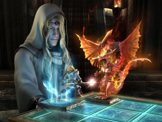 Man hooded jacket playing game - a dragon free wallpaper for desktop