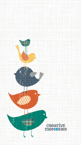 Birds stack geometric abstract storybook - geometric abstract art free wallpaper for mobile