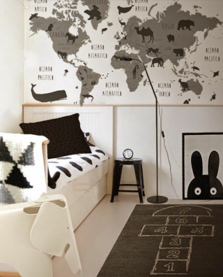 Bedroom world map black white - a map of the world free wallpaper for mobile