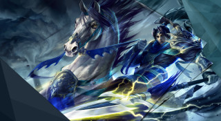 Woman horse storm lightning fantasy - a woman riding free wallpaper