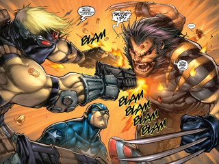 Comic book fight two men - a comic book page free wallpaper