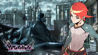 Woman man robot cityscape bridge - robot free wallpaper