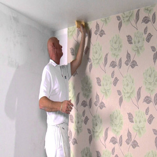 Man painting wall roller brush - free 3d render wallpaper for tablet