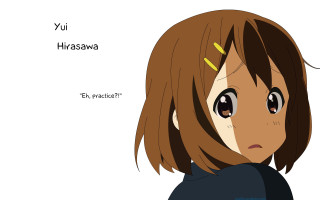 Girl brown hair black shirt - kyoto animation free wallpaper