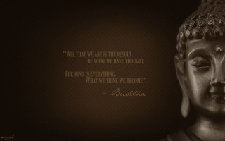 Buddha statue inspirational quote mind - everything free wallpaper
