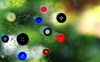 Window buttons rain drops trees - drop free wallpaper