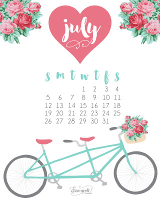 Calendar bicycle flowers spring summer - free summer wallpaper for mobile