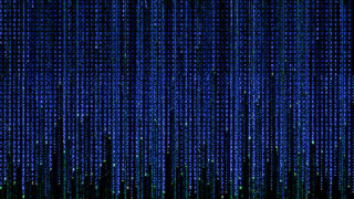 Blue black background numbers green - cybernetic free wallpaper for desktop