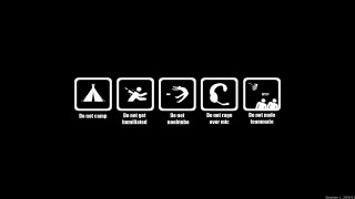 Black white photo sign symbols - feminist art free wallpaper for desktop