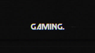 Black background white blue text - text free wallpaper