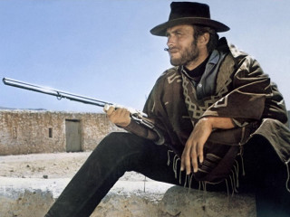 Man hat coat gun rock - western free wallpaper