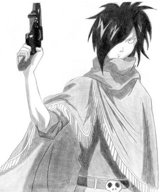 Person holding gun dog drawing - dustin nguyen free wallpaper