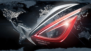 Stylized logo world map red - the bottom of the logo free wallpaper