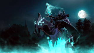 Man riding horse night sword - arcane free wallpaper for desktop