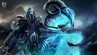 Man blue outfit sword demon - a demon like creature free wallpaper