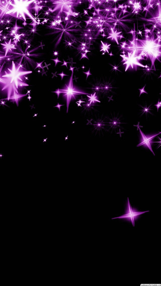 Black background pink stars white - white star free wallpaper for mobile