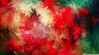 Red green white circle green - free abstract wallpaper