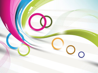 Colorful abstract background rings lines - ring free wallpaper