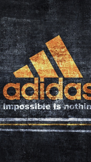 Adidas logo black background yellow - a white stripe free wallpaper for mobile