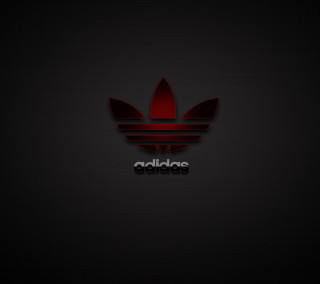 Red adidas logo black background - a red stripe free wallpaper for tablet