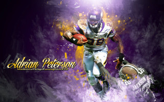 Football player running ball purple - eric peterson free wallpaper