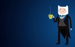 Cartoon character coffee drink cat - animation free wallpaper