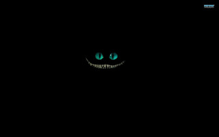 Black background green face dark - two eye free wallpaper