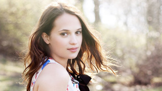 Woman backpack woods serious look - a backpack free wallpaper