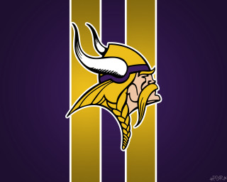 Vikings logo purple gold striped - a white helmet free wallpaper