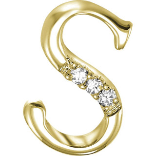 Gold plated initial letter s - spectacular free wallpaper for tablet