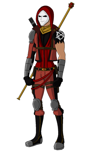 Cartoon character red outfit sword 2 - a red outfit free wallpaper for mobile