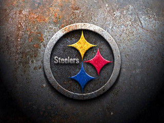 Pittsburgh football logo rusty surface - a pittsburgh football logo free wallpaper