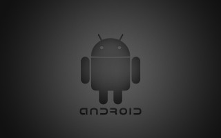 Android logo black white dark - the middle free wallpaper for desktop