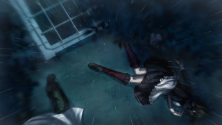 Person laying ground rain feet - the ground in the rain free wallpaper