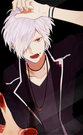 White hair man red cup - his shoulder free wallpaper for mobile