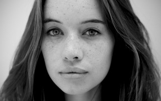 Woman freckles hair camera looking 2 - anna findlay free wallpaper