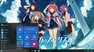 Desktop anime windows10 girls schoolbag - and a window free wallpaper