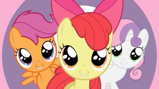 Three little ponies circle wind - a circle free wallpaper for desktop