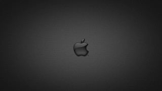 Black apple logo black background - a black apple logo free wallpaper