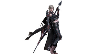 Woman black outfit holding sword 2 - a black outfit holding free wallpaper