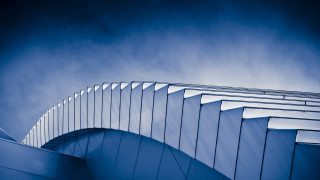 Curved bridge sky background blue - sharp edge free wallpaper for desktop