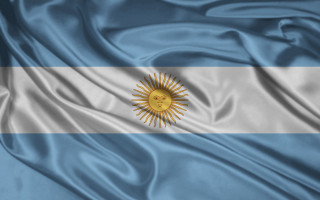 Argentina flag silky folds sun - ilm free wallpaper