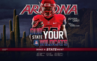 College football poster red uniform - typographic free wallpaper for desktop