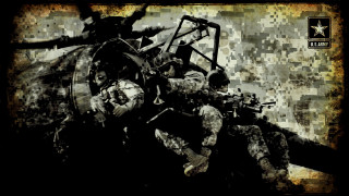 Soldier machine gun camouflage background - a machine gun free wallpaper