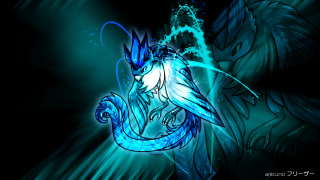 Blue black dragon blue tail - its back free wallpaper for desktop