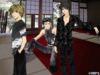 Anime couple red carpet room - floor free wallpaper for desktop