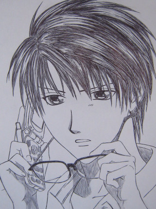 Man glasses cellphone serious look - glasses holding free wallpaper