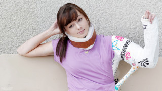 Woman neck cast arm cast - carol bove free wallpaper