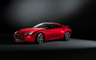 Red sports car dark room 81 - a spotlight free wallpaper